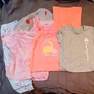 Toddler Girls Clothing Lot 6pc Bundle, 2T 24M Champion Garanimals Circo Planet